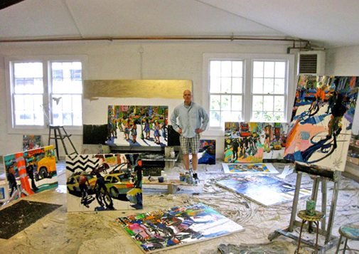 Tom Christopher in His Studio