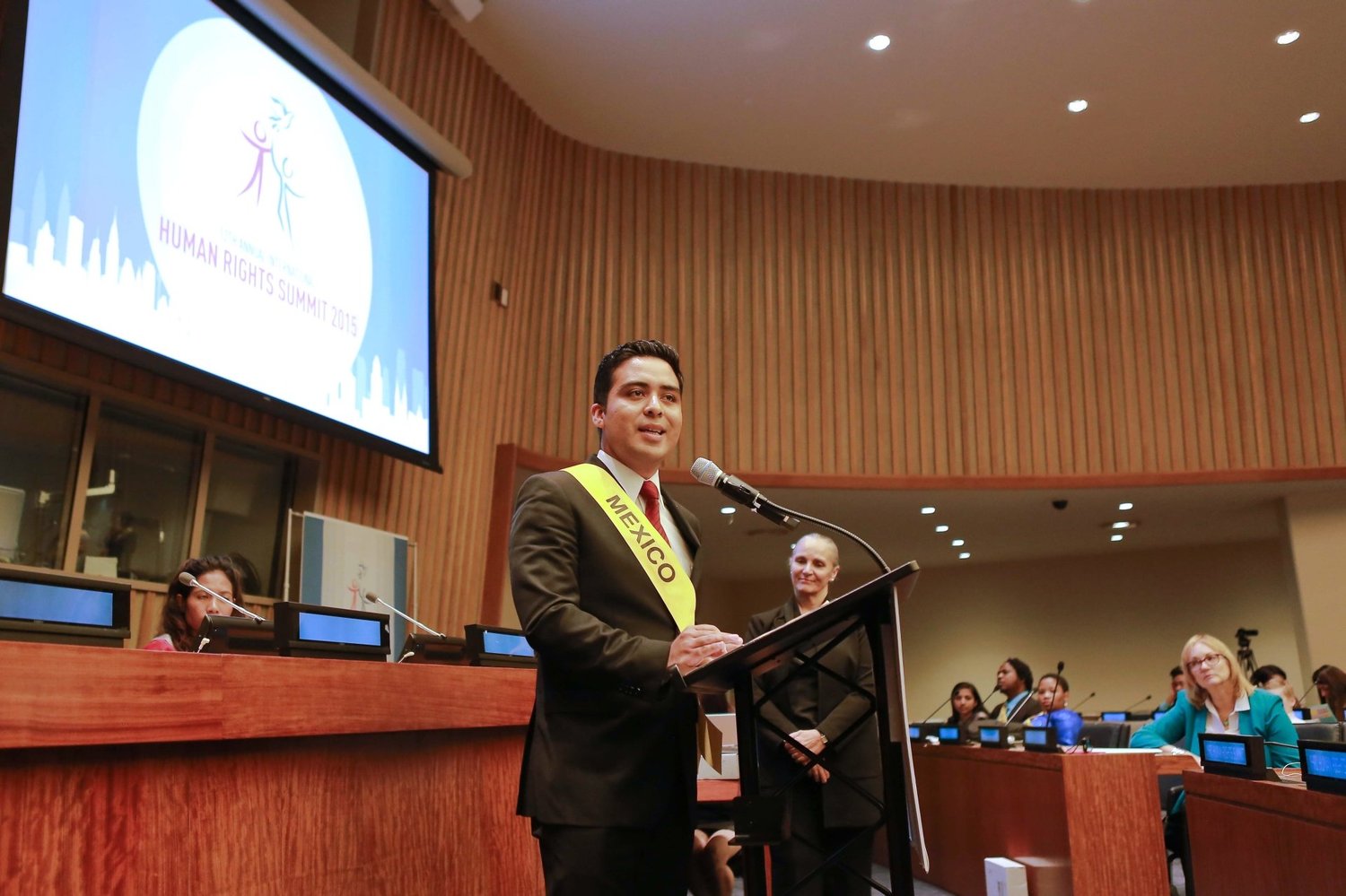 Youth delegate Francisco Javier Carrasco represented Mexico at the 12th annual Youth Summit