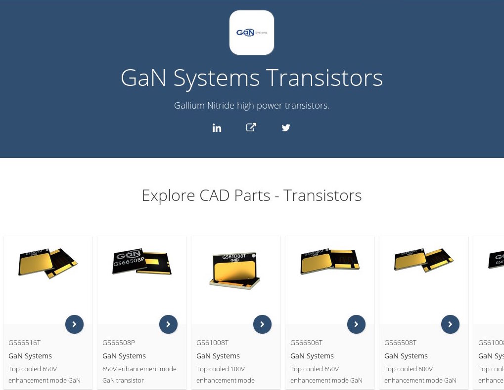 GaN Systems Components on SnapEDA