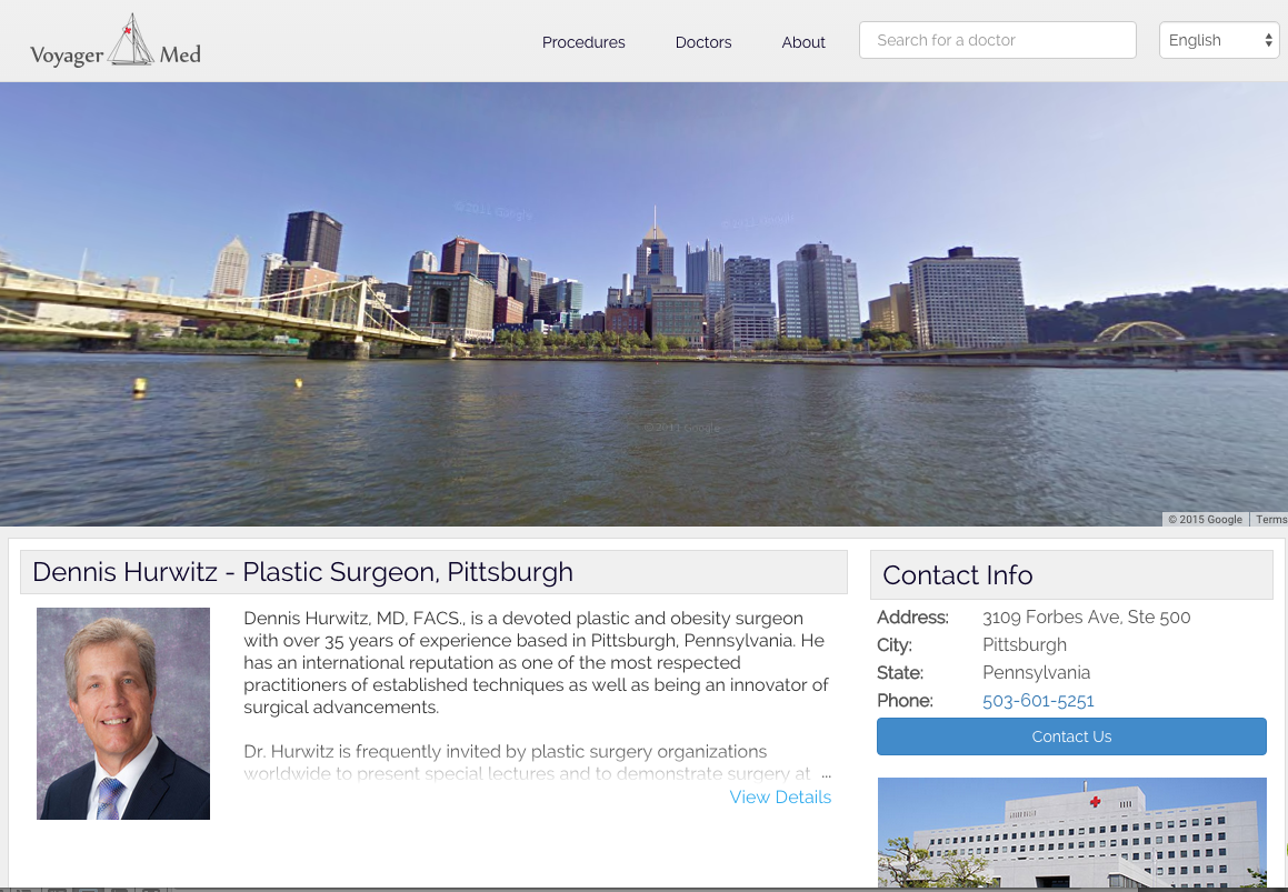 Dr. Dennis Hurwitz VoyagerMed Plastic Surgeon Profile