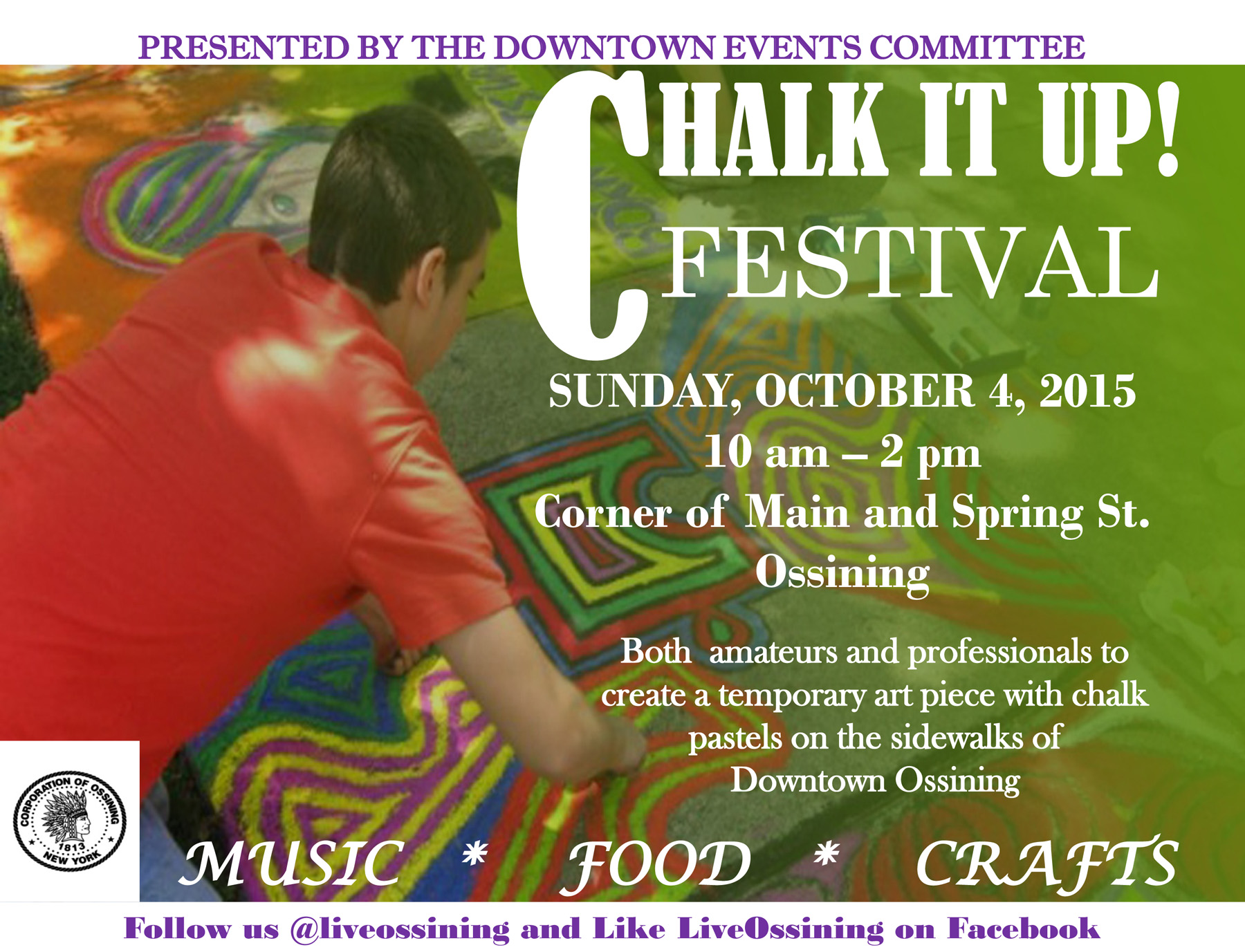 Village of Ossining hosts 2nd annual Chalk It Up! festival on October 4