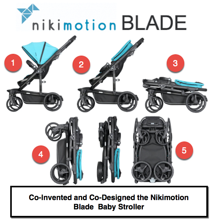 Pancake co-invents and co-designs the Nikimotion Blade baby stroller