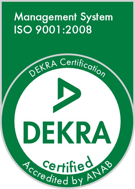 ISO 9001:2008 Certified by DEKRA