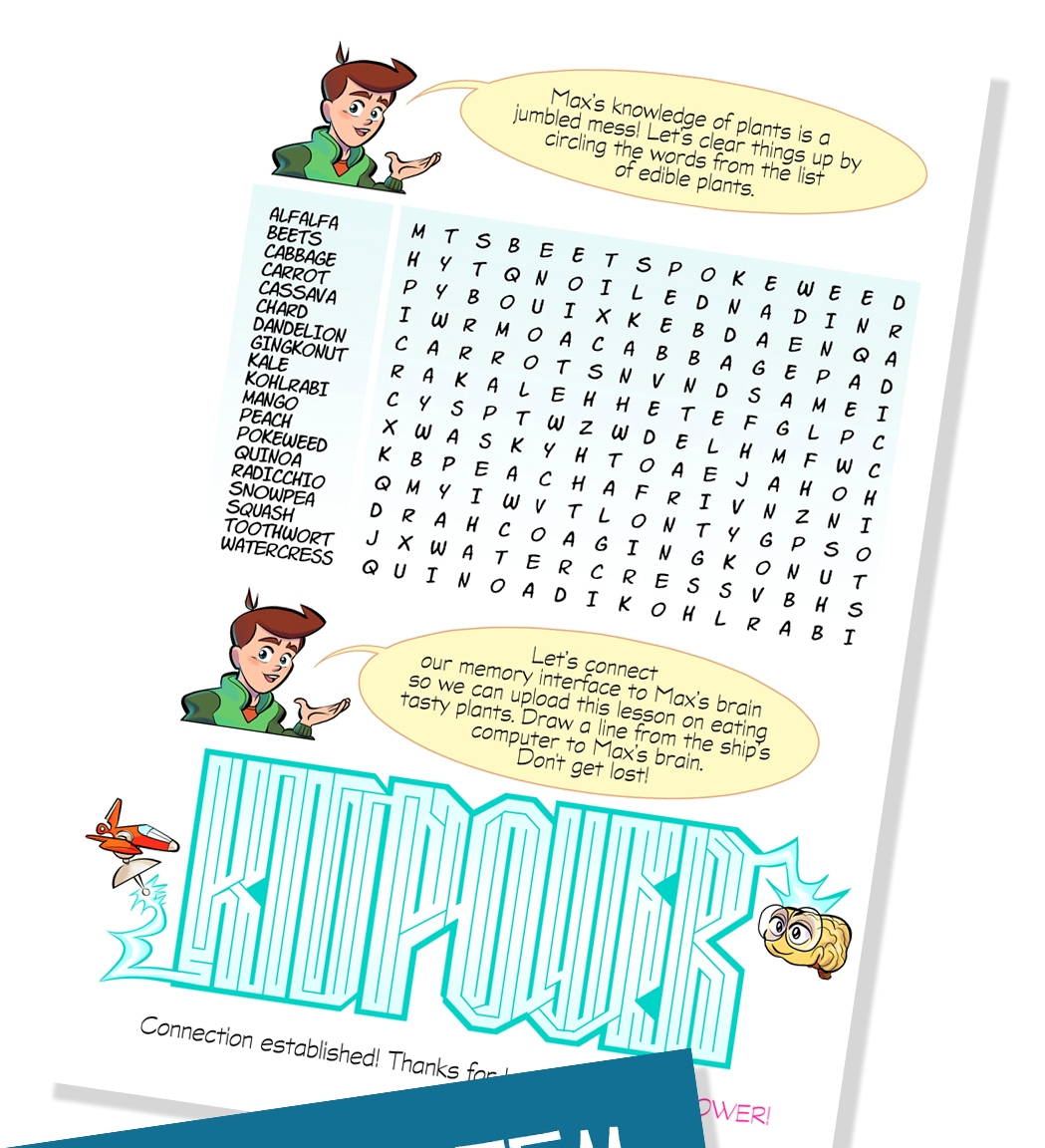 Kid Power Word Search