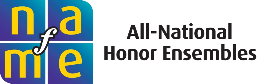 NAfME All-National Honor Ensembles logo