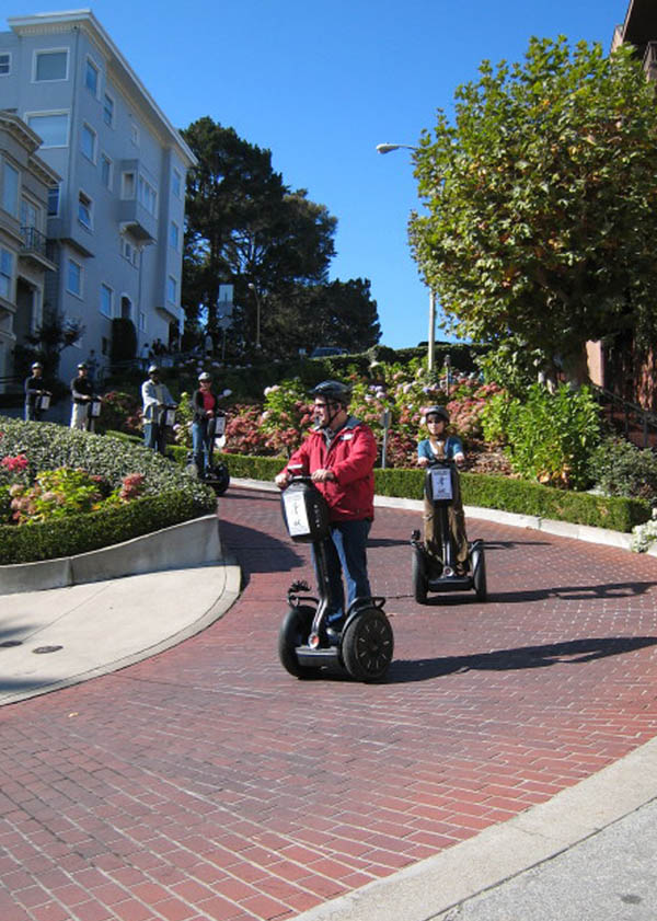 Crookedest Street and Hills Advanced Rider Tour - Segways on Lombard Street Crooked Street Tour in San Francisco