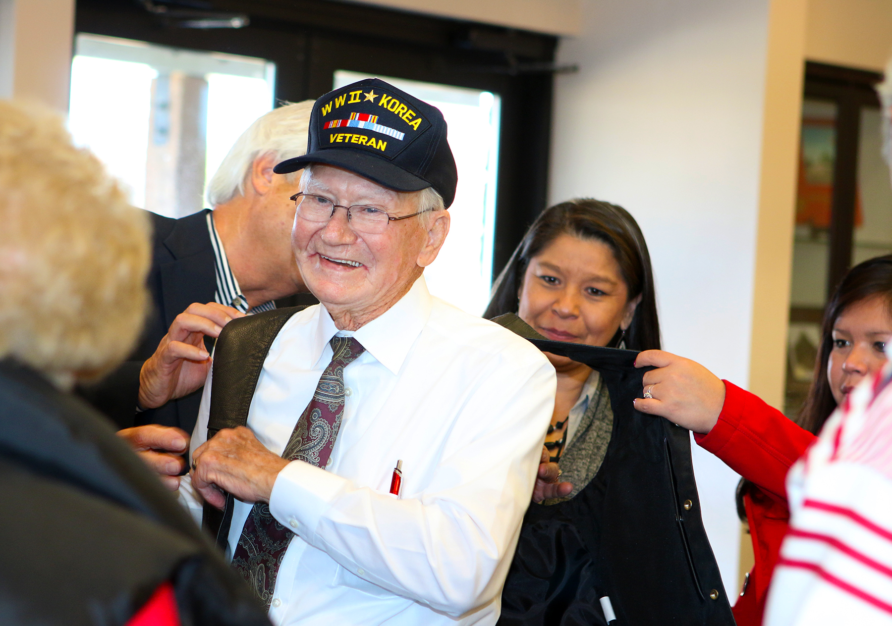 Cherokee citizen and World War II veteran Virgil Carter is among 11 veterans participating in the 2015 Cherokee Warrior Flight Sept. 28-30. (Photo Courtesy: Will Chavez/Cherokee Phoenix)