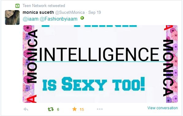 Monica-Suceth-Smart-is-Sexy-Tweet