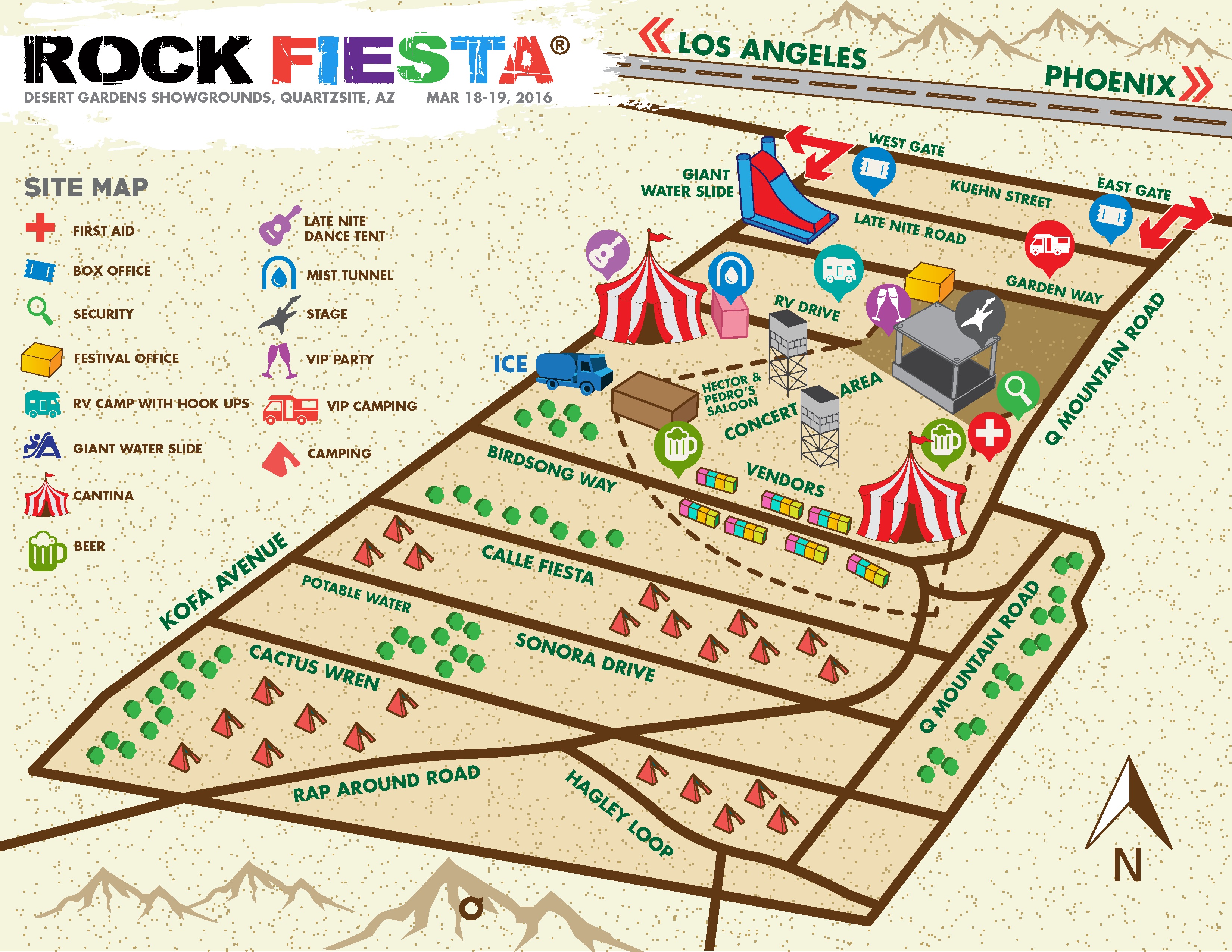 Rock Fiesta map
