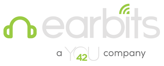 Earbits logo white PNG