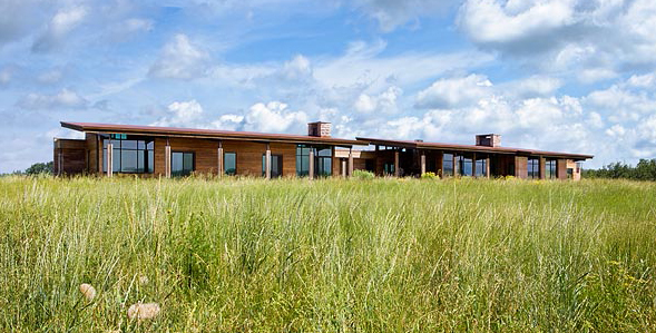 Ward + Blake Architects took design cues from the 290-acre high plains barley field site for the Siddoway home, which was featured in the Wall Street Journal.