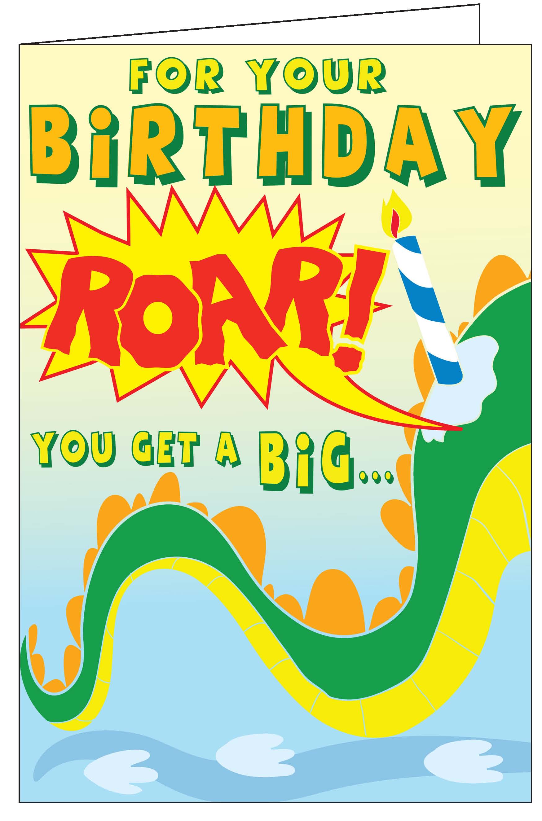 Birthday Monster - Really Big Greeting Card
