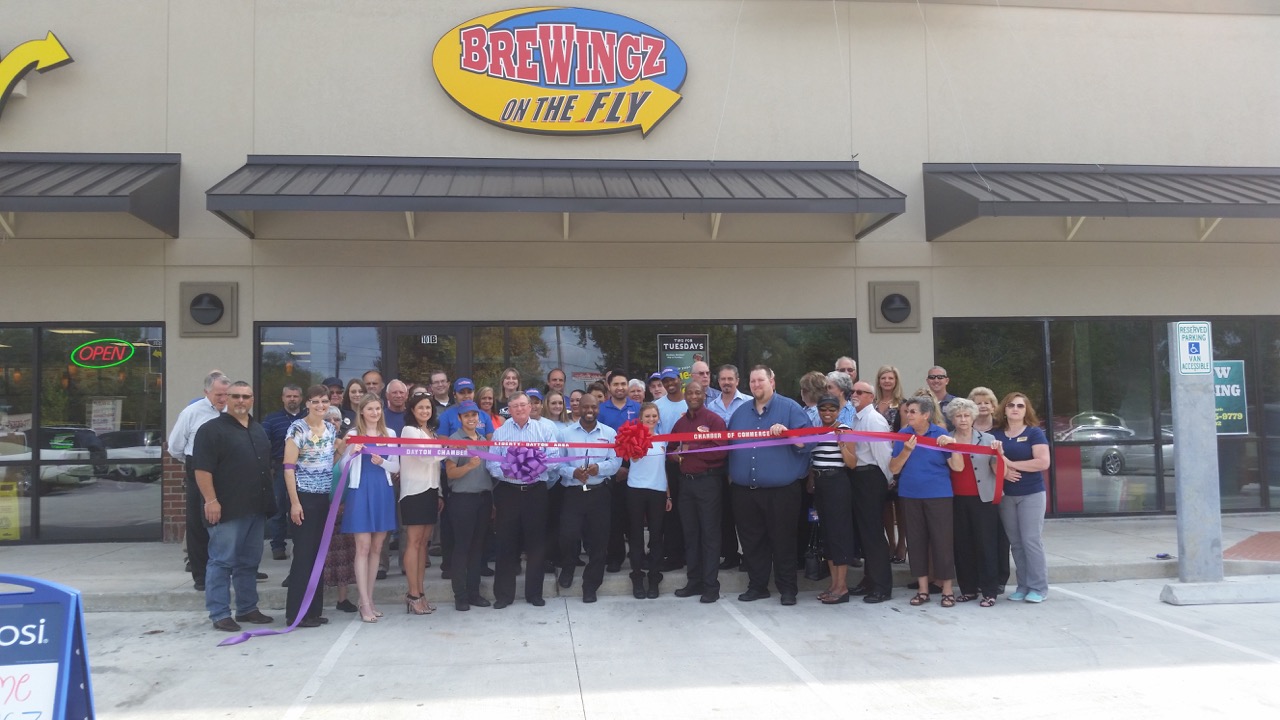 Ribbon Cutting Ceremony. Picture taken by Dayton Chamber of Commerce.