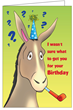 Donkey Happy Birthday - Really Big Greeting Card® 18" x 24" now comes with the song Horses Ride
