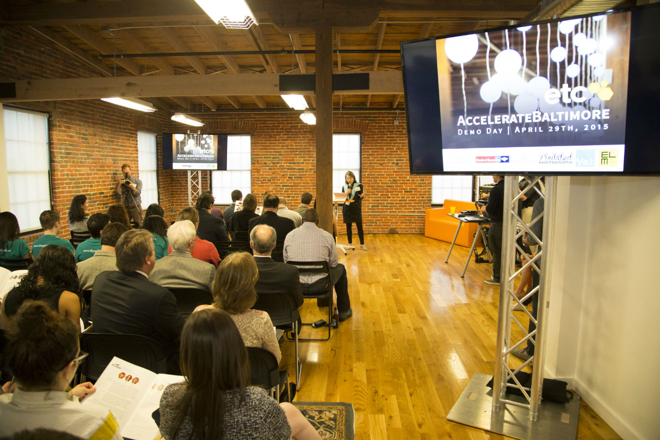 A view of Demo Day 2015 at the ETC