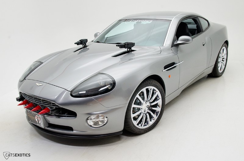The 2014 Aston Martin James Bond Spy Car used in “Die Another Day” (one of only 50 replicas made) will be on display at the Seattle International Auto Show. Photo credit: CATS Exotics
