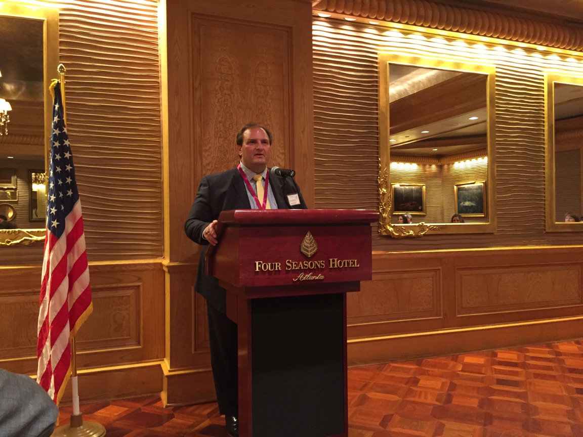 Attorney Richard S. Ravosa addressing the Foundation for Improvement of Justice at the Four Seasons Hotel in Atlanta