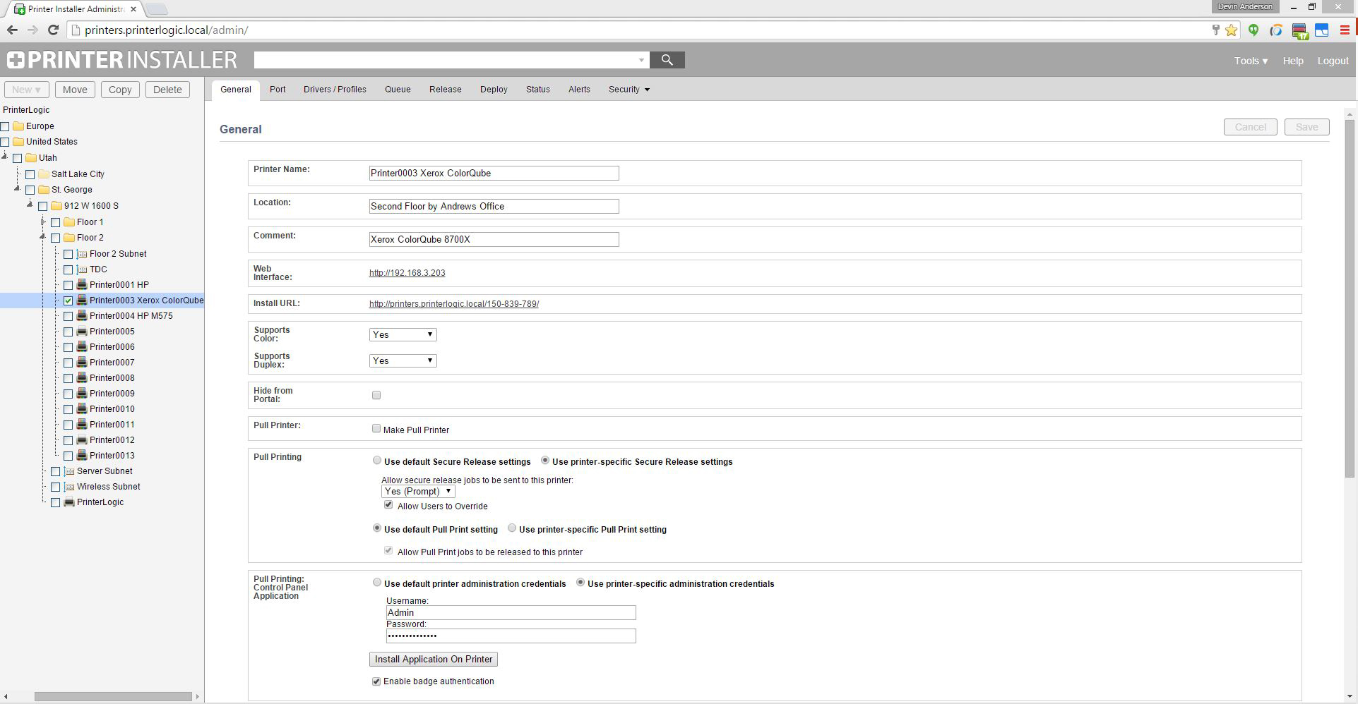 PrinterLogic Administrator Console