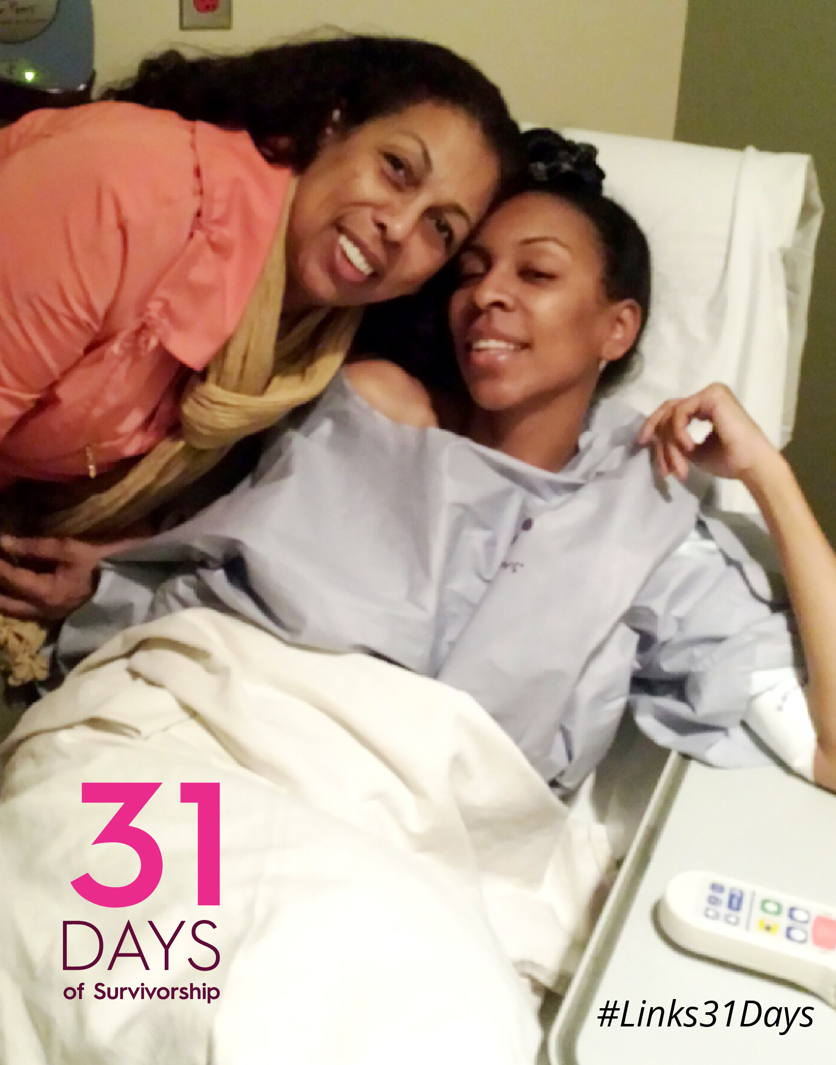 Jan Hickman with her daughter, Alane, before her surgery.