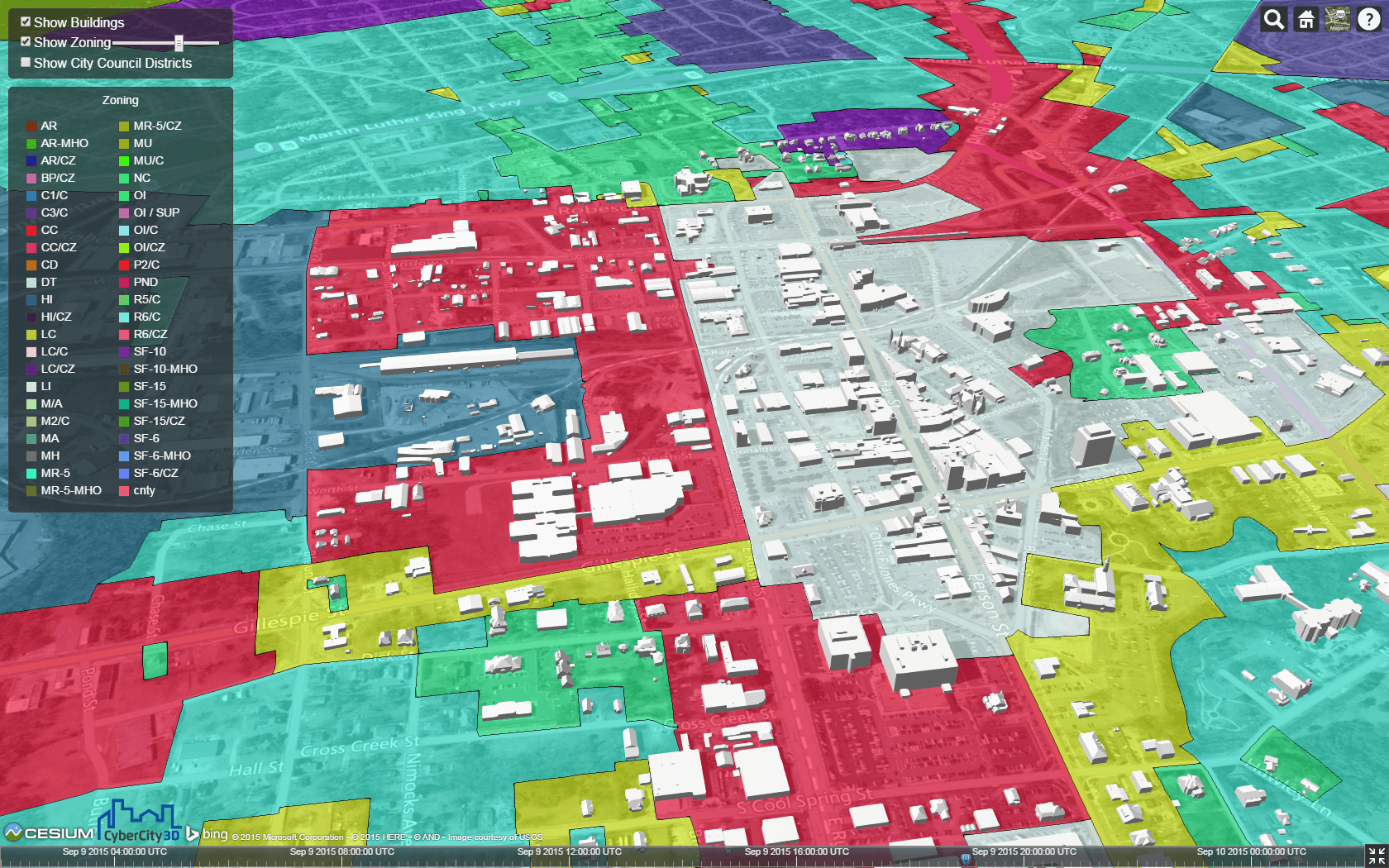 Fayetteville, NC 3D Building and Zoning Layers