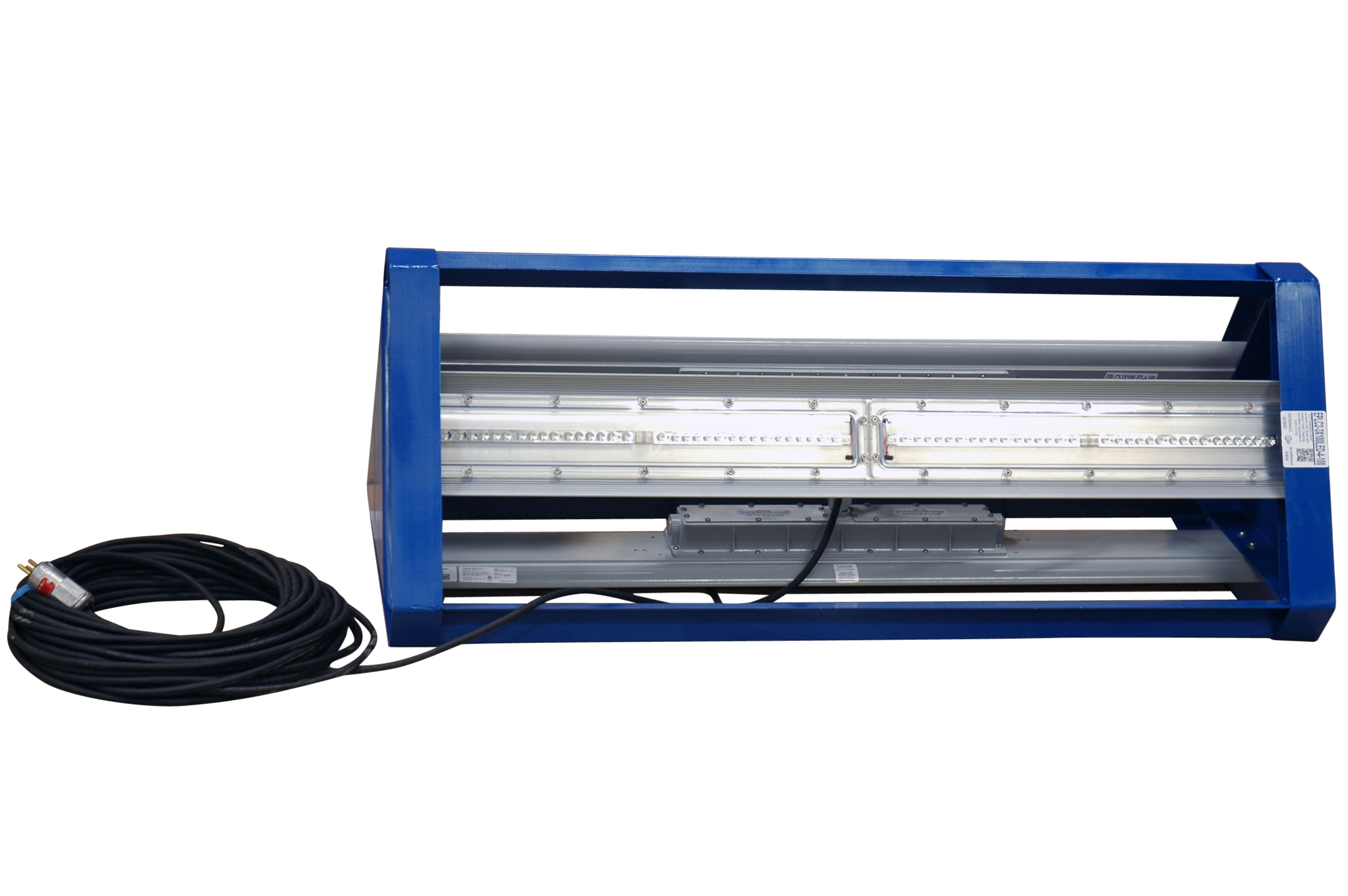 Versatile LED Flood Lighting System Equipped with a Pick-Eye and Locking Caster Wheels