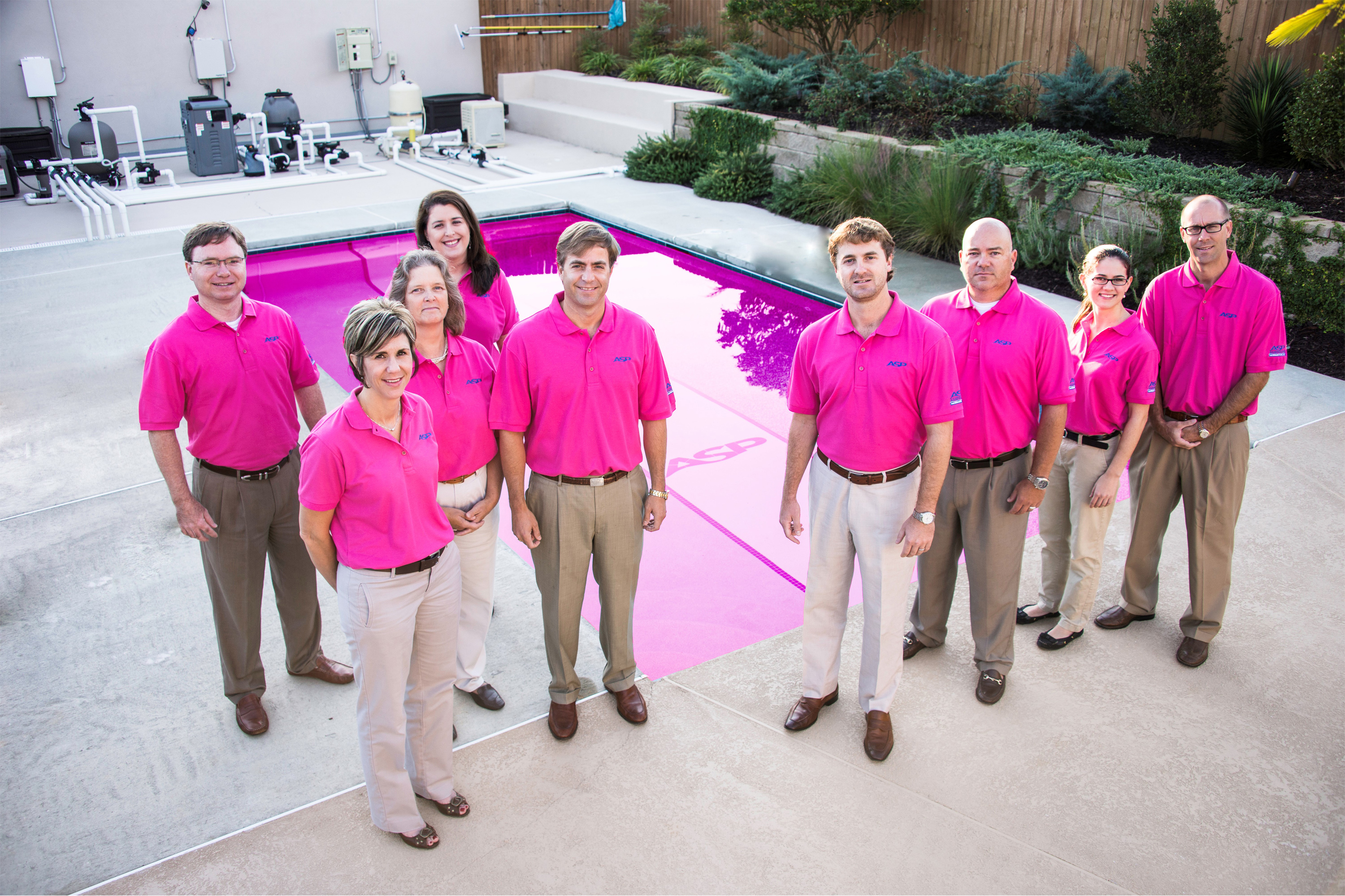 ASP - America's Swimming Pool Company Corporate Team Shows Support for Breast Cancer Awareness Month