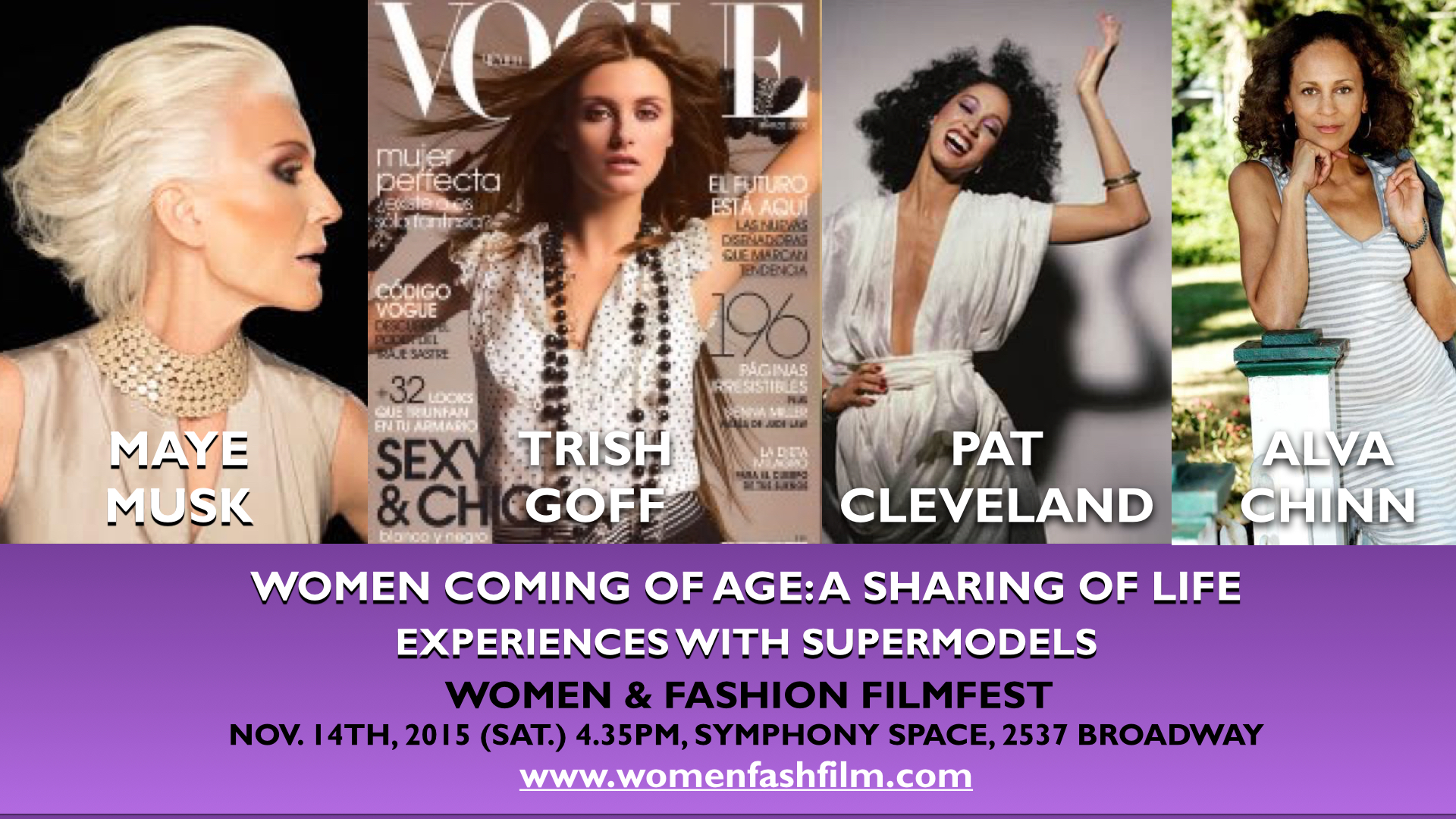 Women Coming of Age: A Sharing of Life Experiences with Supermodels