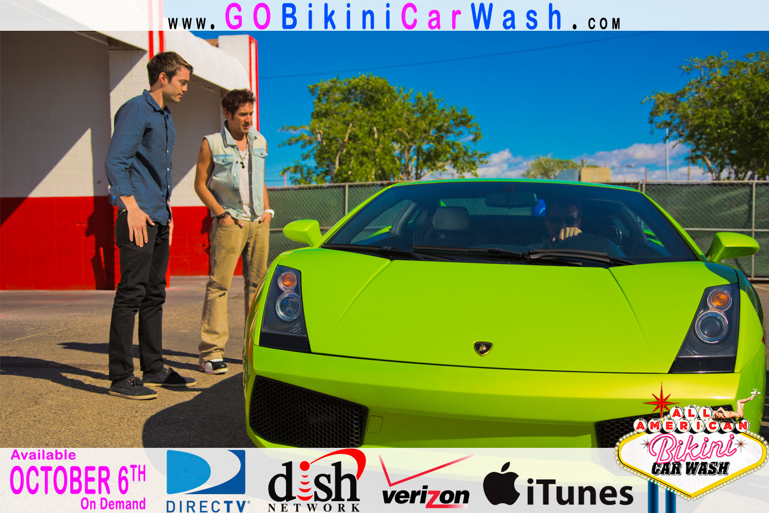 All American Bikini Car Wash - Jack Cullison, Jason Lockhart and a Lamborghini Gallardo Coupe