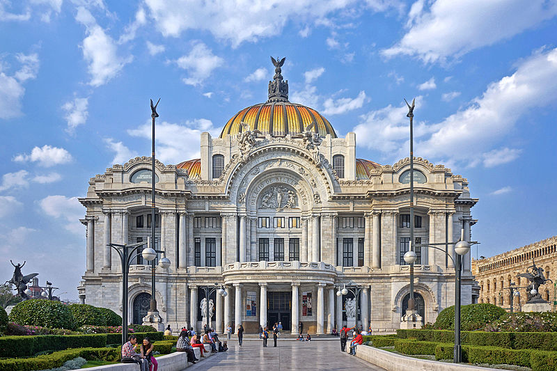 Palacio de Bellas Artes, site of gala event with private performance by the Ballet Folklórico de Mexico