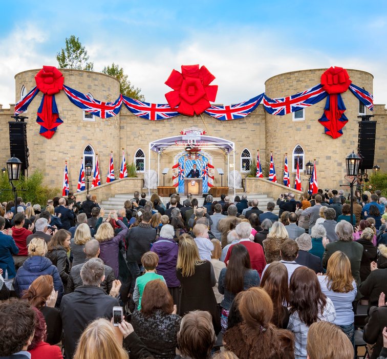 THE MAGNIFICENT RIBBON-CUTTING CEREMONY of the Ideal Saint Hill crowned a season of unprecedented Scientology achievement. Some 2,000 Scientologists gathered in West Sussex, England, for the occasion.
