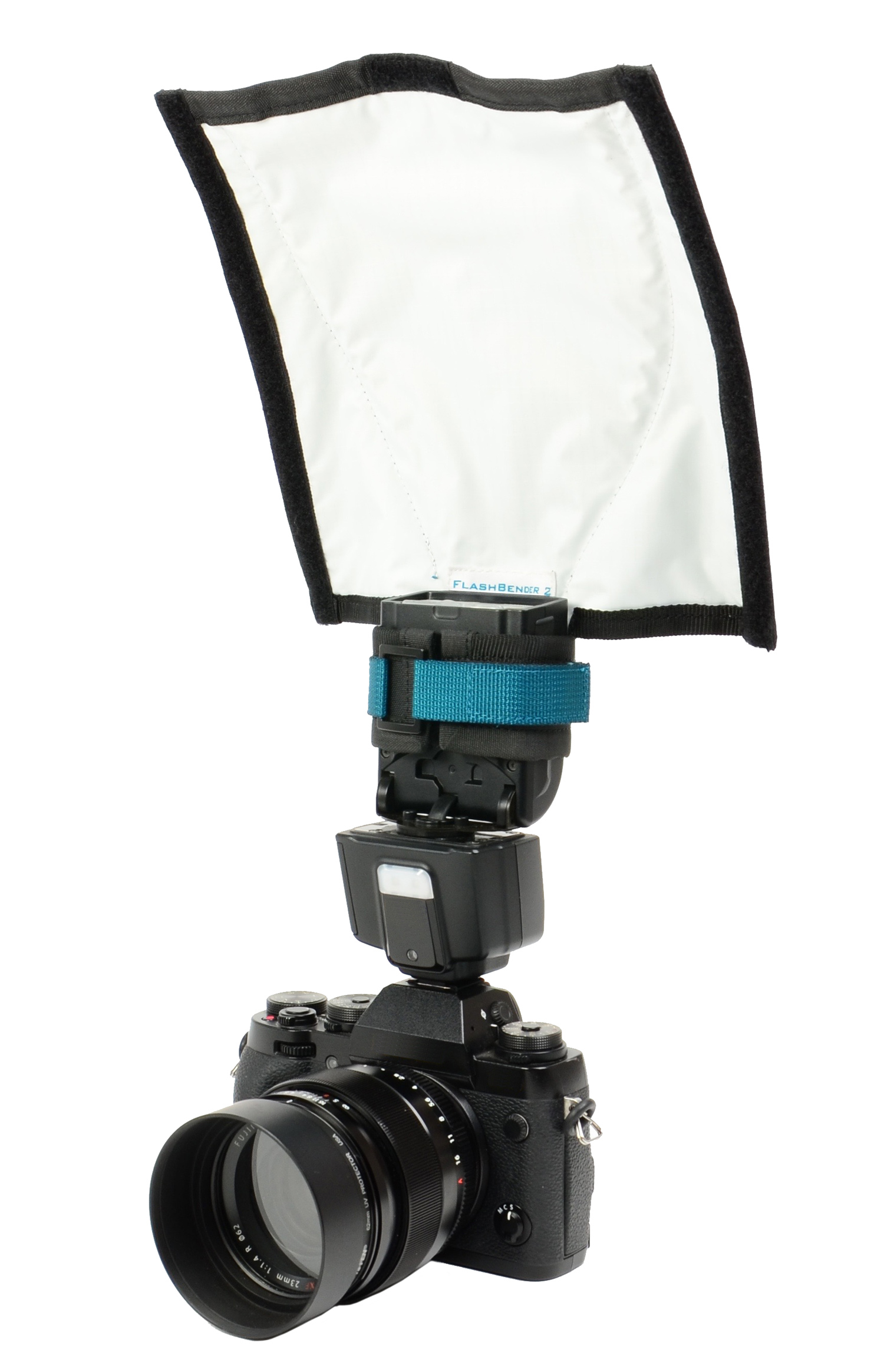 FlashBender 2 Mirrorless Soft Box Kit (shown with included shapeable reflector on Fuji X-T1)