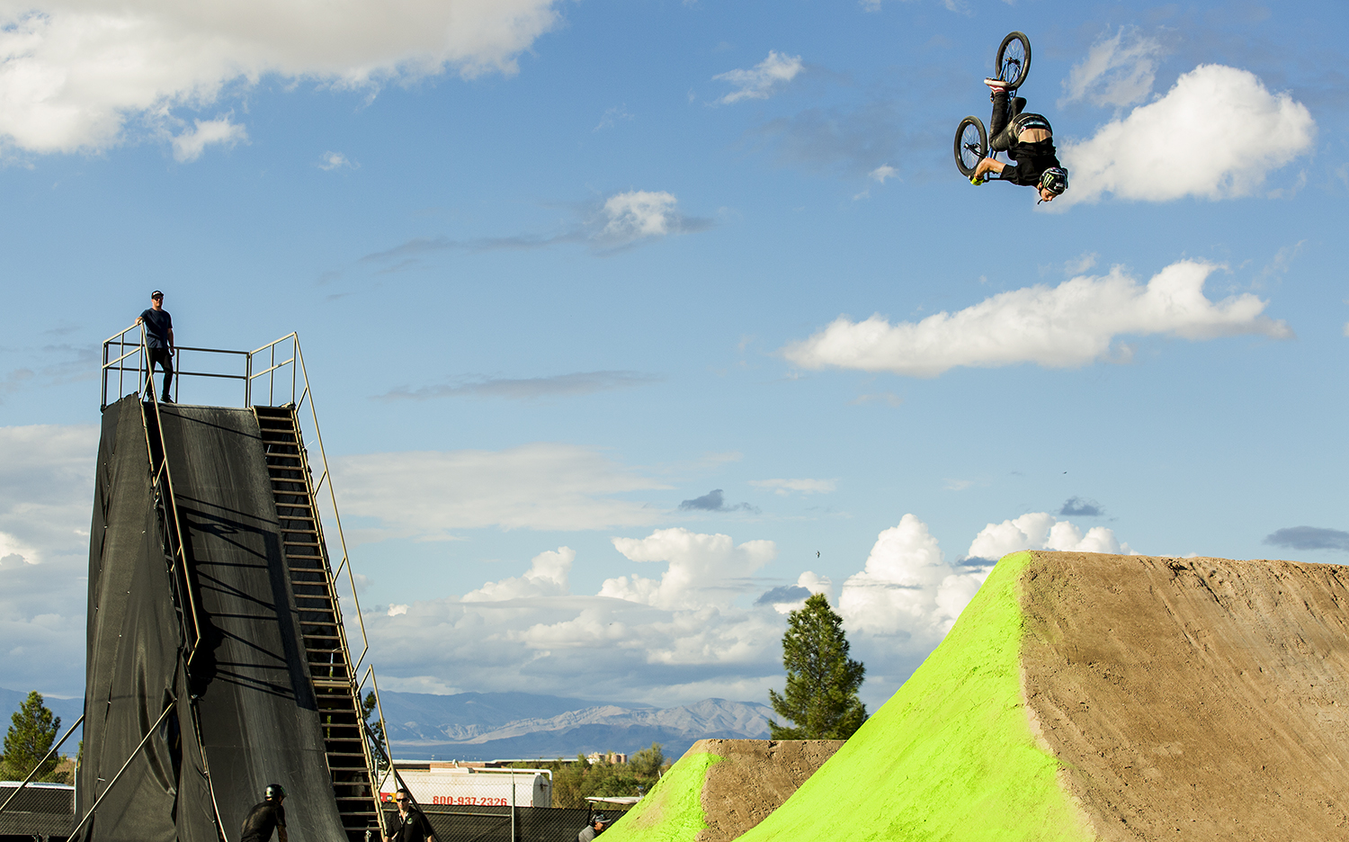 Monster Energy's Andy Buckworth at the Monster Cup BMX Dirt Jam in Vegas