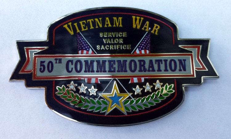 50th Commemoration of Vietnam Custom Pin