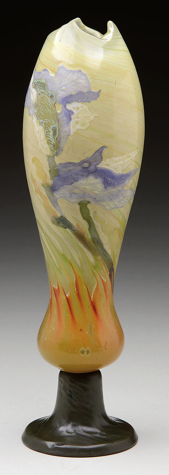 Galle Marquetry Vase From The Jackson Collection