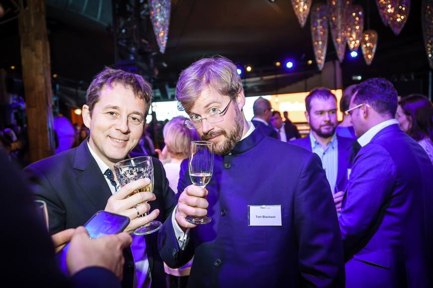 Tvigle founder Egor Yakovlev (L) and EM CEO Tom Blackwell (R)