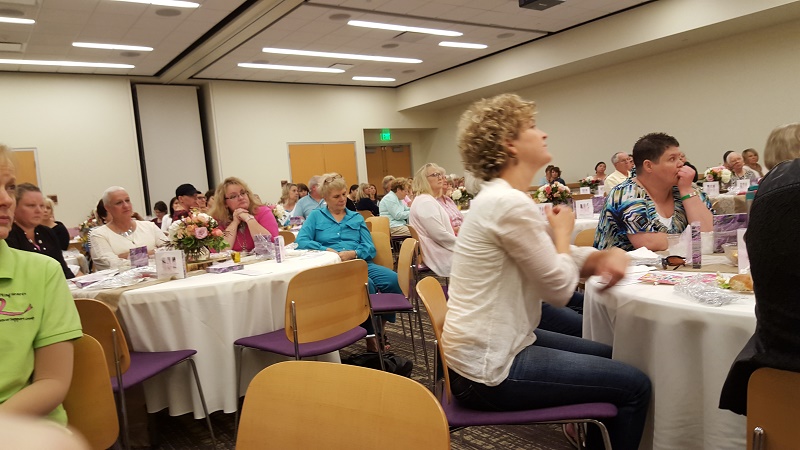 Mastectomy survivors at Breast Cancer Awareness luncheon by Dr. Mark Jensen