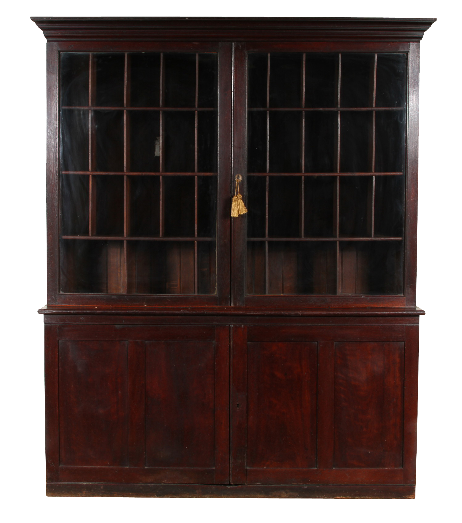 American 19th Century Mahogany Office Bookcase, Purportedly Once The Property Of John D. Rockefeller, Sr.