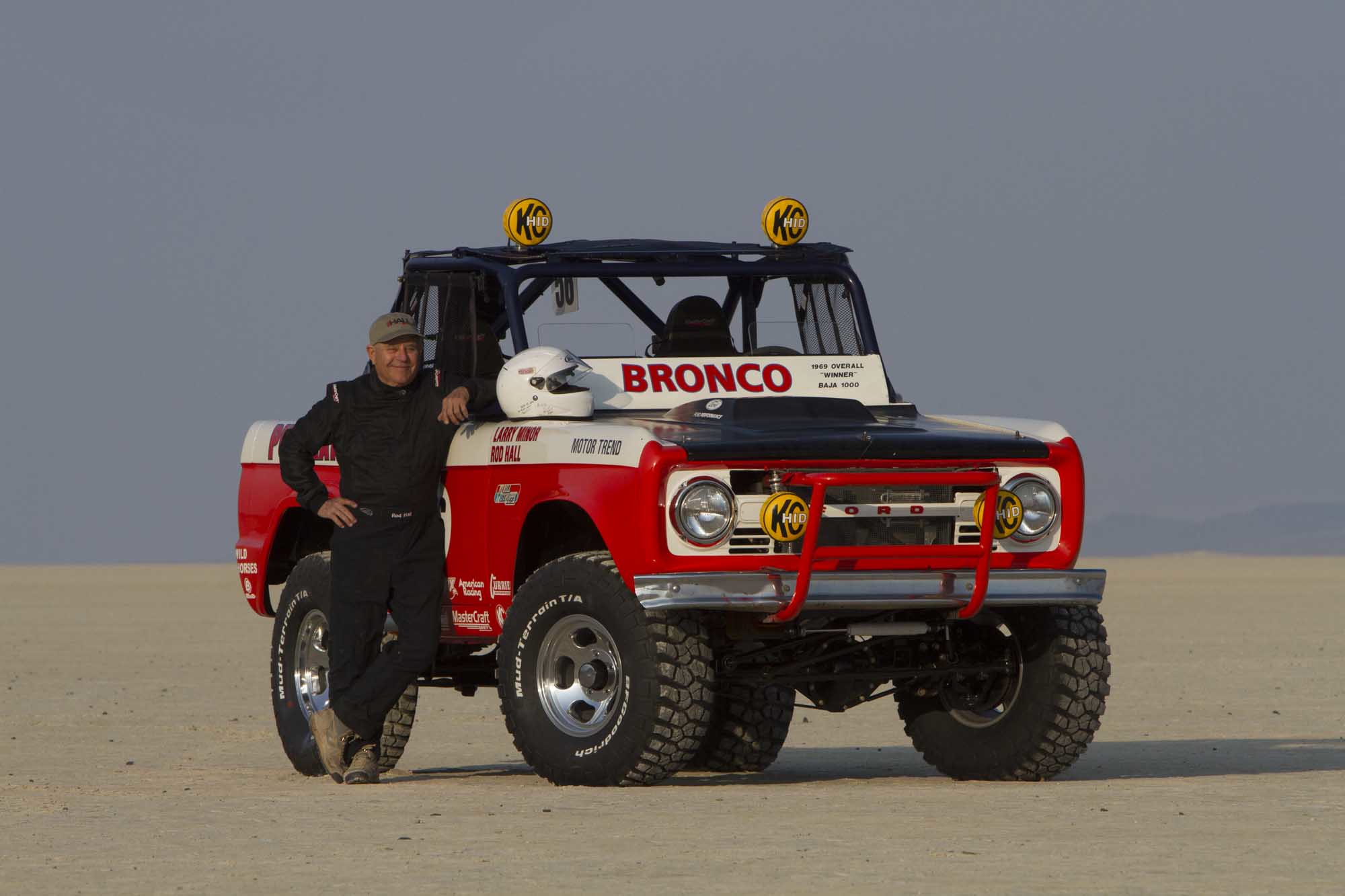 Rod Hall and his 1969 Mexican 1000 Bronco