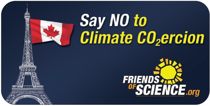 New Climate Change Billobard Campaign by Friends of Science