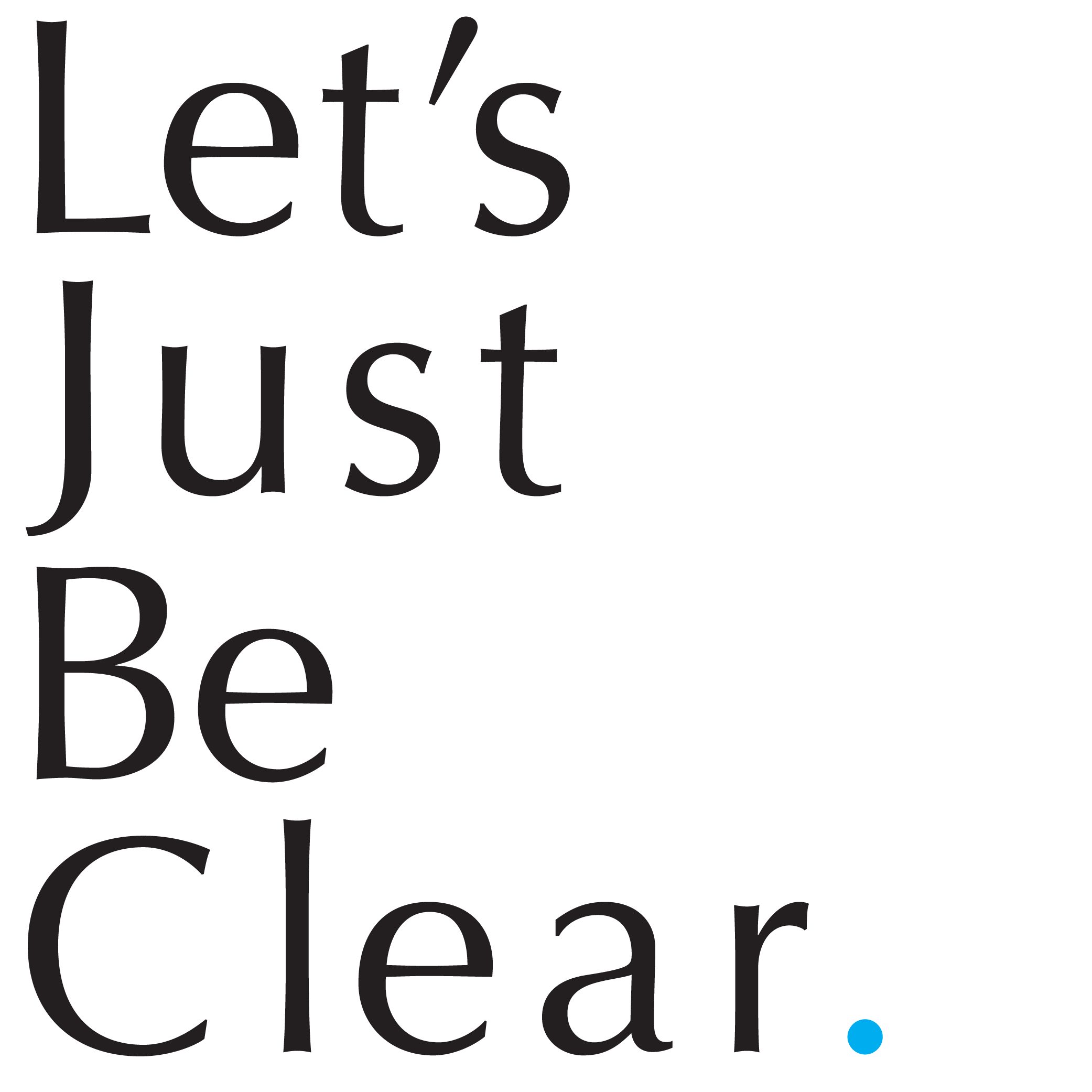 Let's Just Be Clear is an online writing and editing service created by pun-thusiast Laurel Shane.