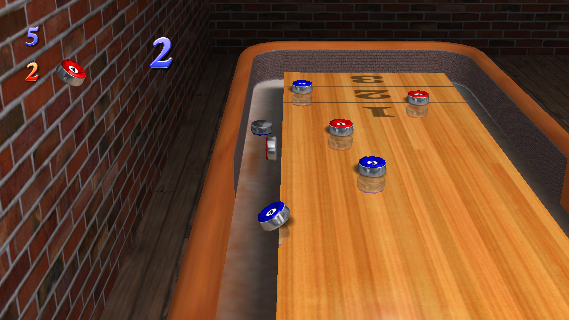 Traditional Table Shuffleboard