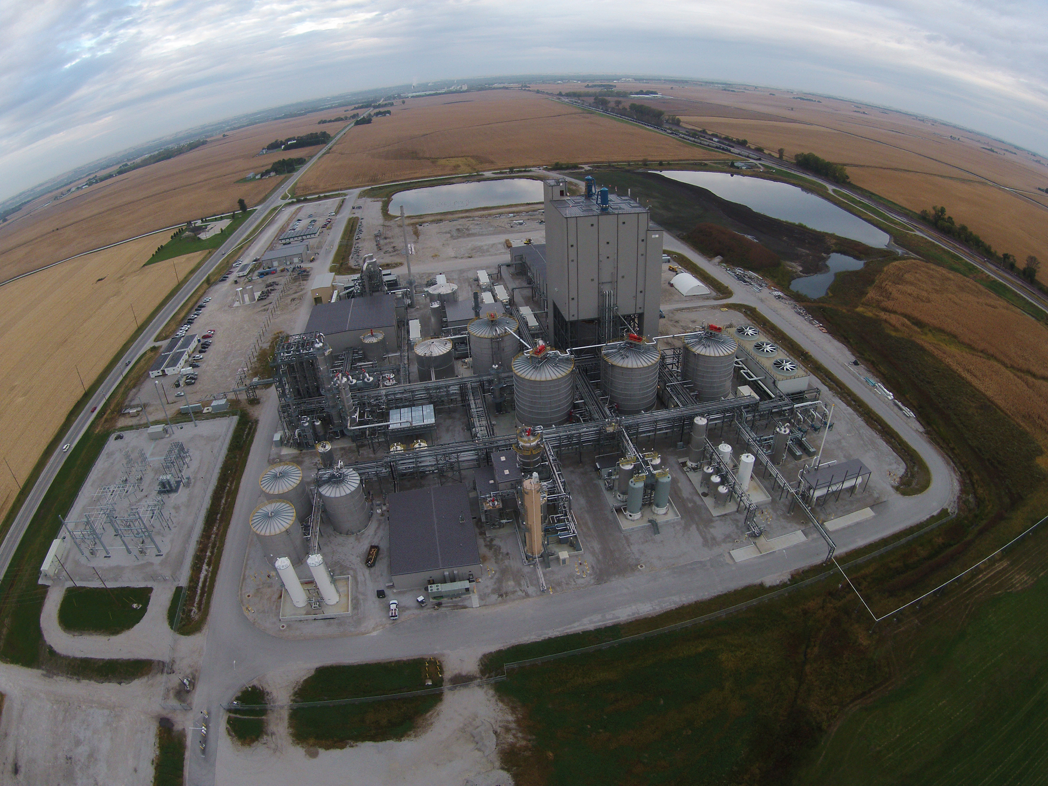 The DuPont biorefinery will produce biofuel from corn stover harvested within 30 miles of the plant.