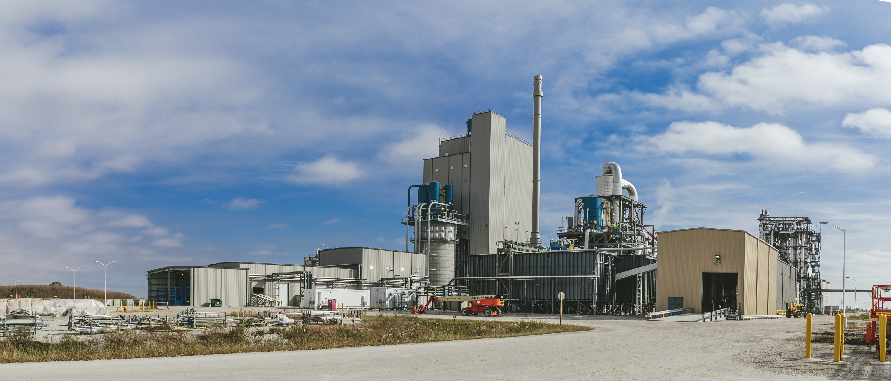 The DuPont Cellulosic Ethanol facility in Nevada, Iowa (USA)