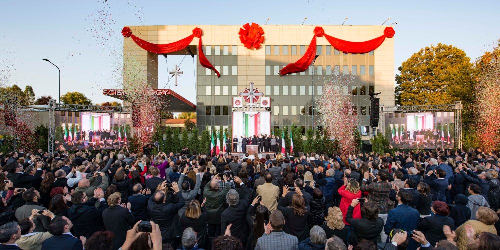 MORE THAN 8,000 ITALIAN SCIENTOLOGISTS, guests and dignitaries came together to share the unveiling of a Church of singular stature and majesty in the European capital of style and sophistication.