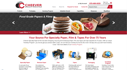 Cheever Specialty Paper & Film Website