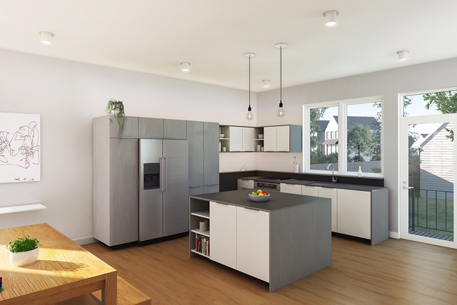 Second interior rendering for Basecamp SFH