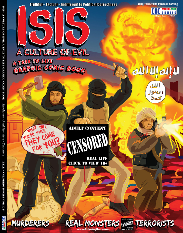 ISIS Graphic Coloring Book Comic - Censored for Public Web