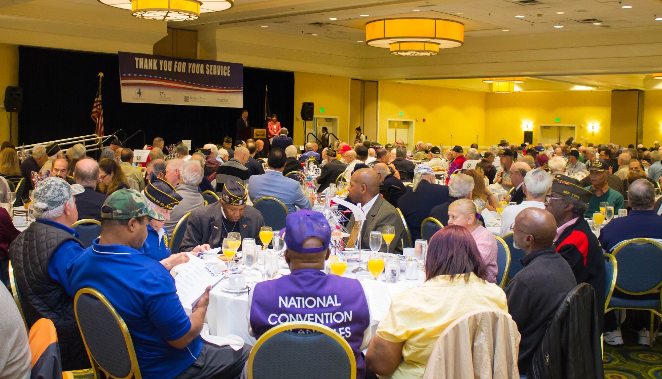 More than 400 veterans attended the sixth annual Veterans Breakfast, hosted by Westchester County’s four local hospices, at the Westchester Marriott in Tarrytown Friday, Nov. 6, 2015.