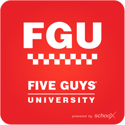 Five Guys University for Franchise Training with Schoox's Academy