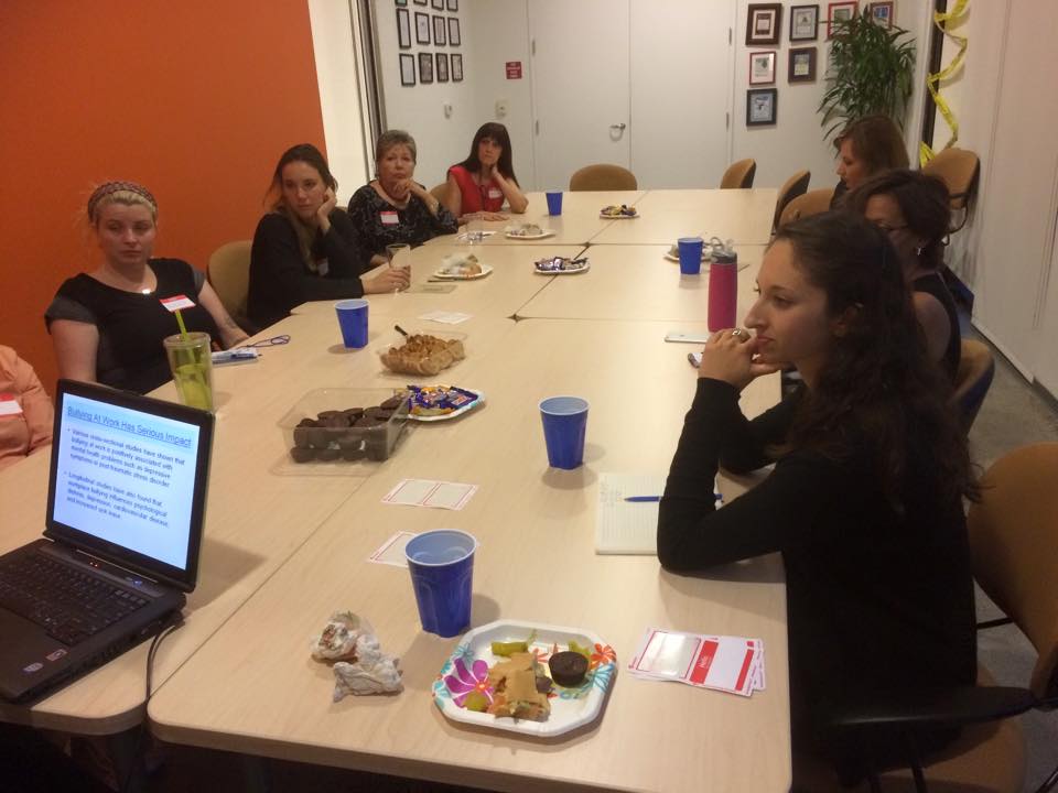 NAPW Palo Alto members listening to guest speaker at their October meeting.